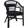 Susilankstantis krėslas Juoda 60 x 60 x 81 cm Ratanas
