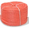 Susukta virvė, oranžinė, 500m, polipropilenas, 8mm