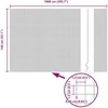 Suvirintas vielos tvora su stulpeliais 10 x 1,4 m Pilka