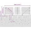 Suvirintas vielinis tvoras su smailiais galais 100 x 0,6 m