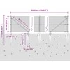 Suvirintas vielinis tvoras su smailiais galais 50 x 0,6 m Žalia