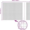 Suvirintas vielos tvora su stulpeliais 50 x 1,5 m Sidabrinė