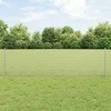 Suvirintas vielos tvora su stulpeliais 10 x 0,6 m Sidabrinė