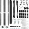 Suvirintas vielinis tvoras su smailiais galais Plienas ir PVC