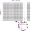 Suvirintas vielinis tvoras su smailiais galais 50 x 0,8 m Žalia