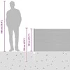 Suvirintas vielos tvora su stulpeliais 100 x 0,8 m Žalia