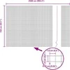 Suvirintas vielos tvora su stulpeliais 25 x 1,5 m Žalia