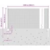 Suvirintas vielos tvora su stulpeliais 25 x 0,8 m Žalia