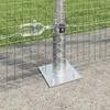 Suvirinta vielos tvora su betono baze 25 x 1,4 m Sidabrinė