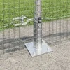 Suvirinta vielos tvora su betono baze 25 x 0,6 m Sidabrinė
