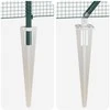 Suvirintas vielinis tvoras su smailiais galais Plienas ir PVC