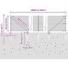 Suvirintas vielinis tvoras su smailiais galais 100 x 0,6 m