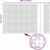 Suvirintas vielos tvora žemės tvirtinimas 50 x 0,6 m Pilka