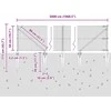 Suvirintas vielinis tvoras su smailiais galais 50 x 0,5 m Žalia