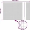 Suvirintas vielos tvora su stulpeliais 25 x 1,6 m Pilka