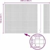 Suvirintas vielos tvora su stulpeliais 25 x 1,5 m Sidabrinė