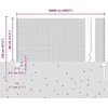 Suvirintas vielos tvora su stulpeliais 100 x 0,8 m Žalia
