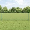 Suvirintas vielos tvora su stulpeliais 100 x 0,6 m Žalia