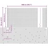 Suvirintas vielos tvora su stulpeliais 10 x 0,8 m Žalia