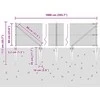 Suvirintas vielinis tvoras su smailiais galais 10 x 0,6 m Žalia