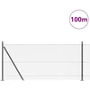 Suvirinta vielos tvora su betono baze 100 x 1 m Pilka Tinklelis
