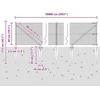 Suvirintas vielinis tvoras su smailiais galais 100 x 0,5 m