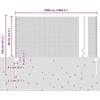 Suvirintas vielos tvora su stulpeliais 50 x 0,8 m Žalia
