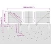 Suvirintas vielinis tvoras su smailiais galais 10 x 0,6 m Pilka