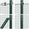 Suvirintas vielinis tvoras su smailiais galais Plienas ir PVC
