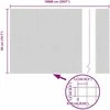 Suvirintas vielos tvora su stulpeliais 100 x 0,5 m Pilka