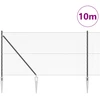 Hexagonal Fence with Post 10 x 1 m PVC dengtas plienas Pilka