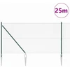 Suvirintas vielinis tvoras su smailiais galais 25 x 1,2 m Žalia