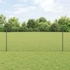 Suvirintas vielos tvora su stulpeliais 50 x 1 m Pilka Tinklelis