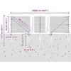 Suvirintas vielinis tvoras su smailiais galais 100 x 0,5 m