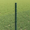 Suvirintas vielos tvora su stulpeliais 100 x 0,5 m Žalia