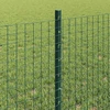 Suvirintas vielos tvora su stulpeliais 100 x 0,6 m Žalia