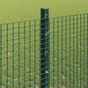 Suvirintas vielos tvora su stulpeliais 25 x 1,2 m Žalia