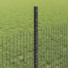 Suvirintas vielos tvora su stulpeliais 25 x 0,5 m Pilka