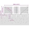 Suvirintas vielinis tvoras su smailiais galais 100 x 0,4 m
