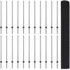 Suvirintas vielos tvora su stulpeliais 50 x 1,2 m Pilka