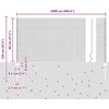 Suvirintas vielos tvora su stulpeliais 25 x 0,8 m Žalia