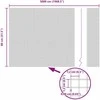 Suvirintas vielos tvora su stulpeliais 50 x 0,8 m Žalia