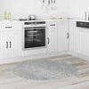 Neslystantis plaukuotas kilimas Pilka 120 x 120 cm PP