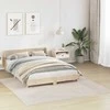 Neslystantis plaukuotas kilimas Kreminė 200 x 200 cm PP