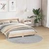 Neslystantis plaukuotas kilimas Pilka 160 x 160 cm PP