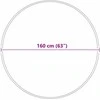 Neslystantis plaukuotas kilimas Pilka 160 x 160 cm PP