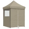 Šventės palapinė 200 x 200 x 306 cm Taupe Oksfordo audinys