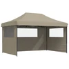 Šventės palapinė 292 x 440 x 315 cm Taupe Oksfordo audinys