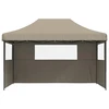 Šventės palapinė 292 x 440 x 315 cm Taupe Oksfordo audinys
