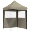 Šventės palapinė Taupe 200 x 200 x 306 cm Oksfordo audinys